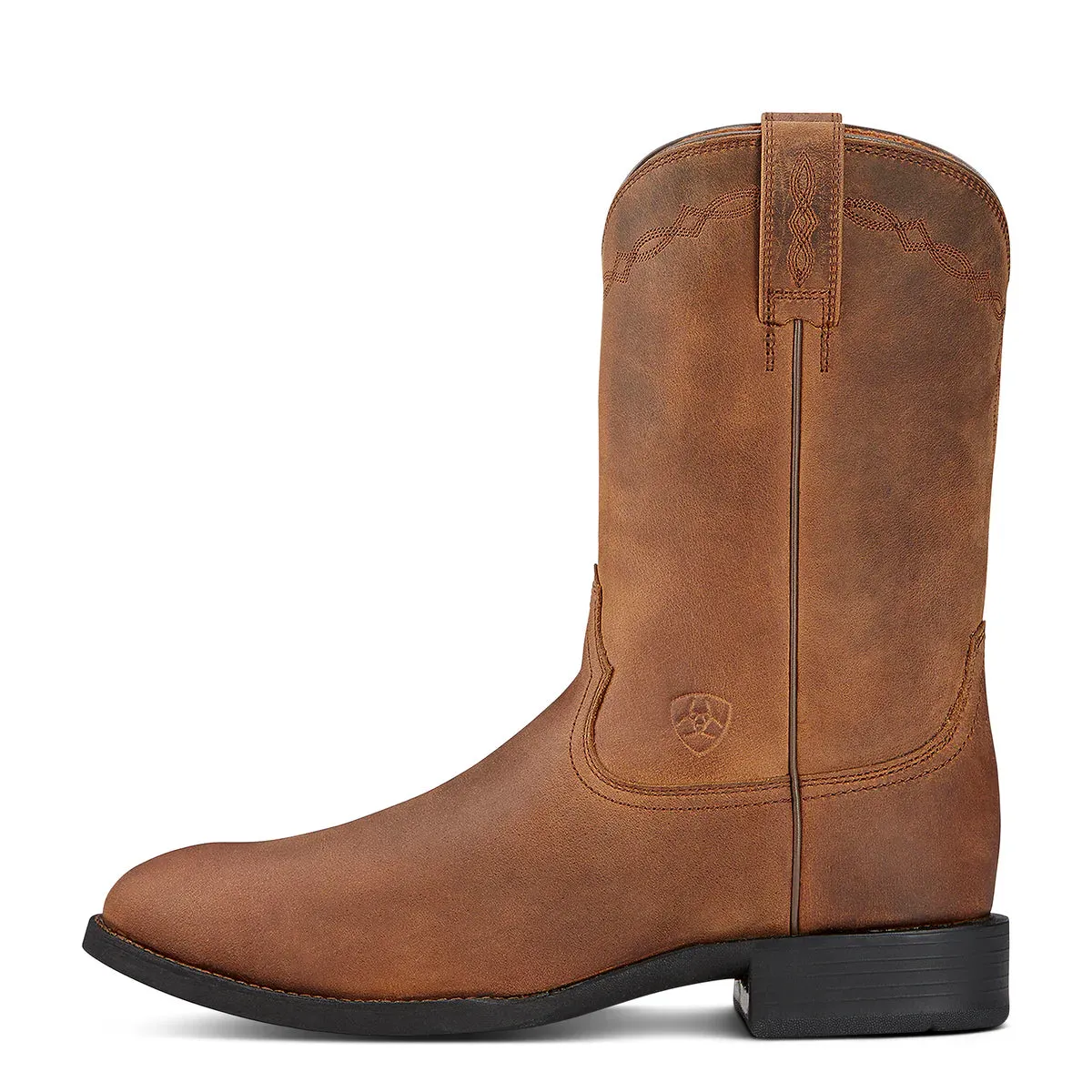 Ariat Mens Heritage Roper Round Toe - Distressed Brown