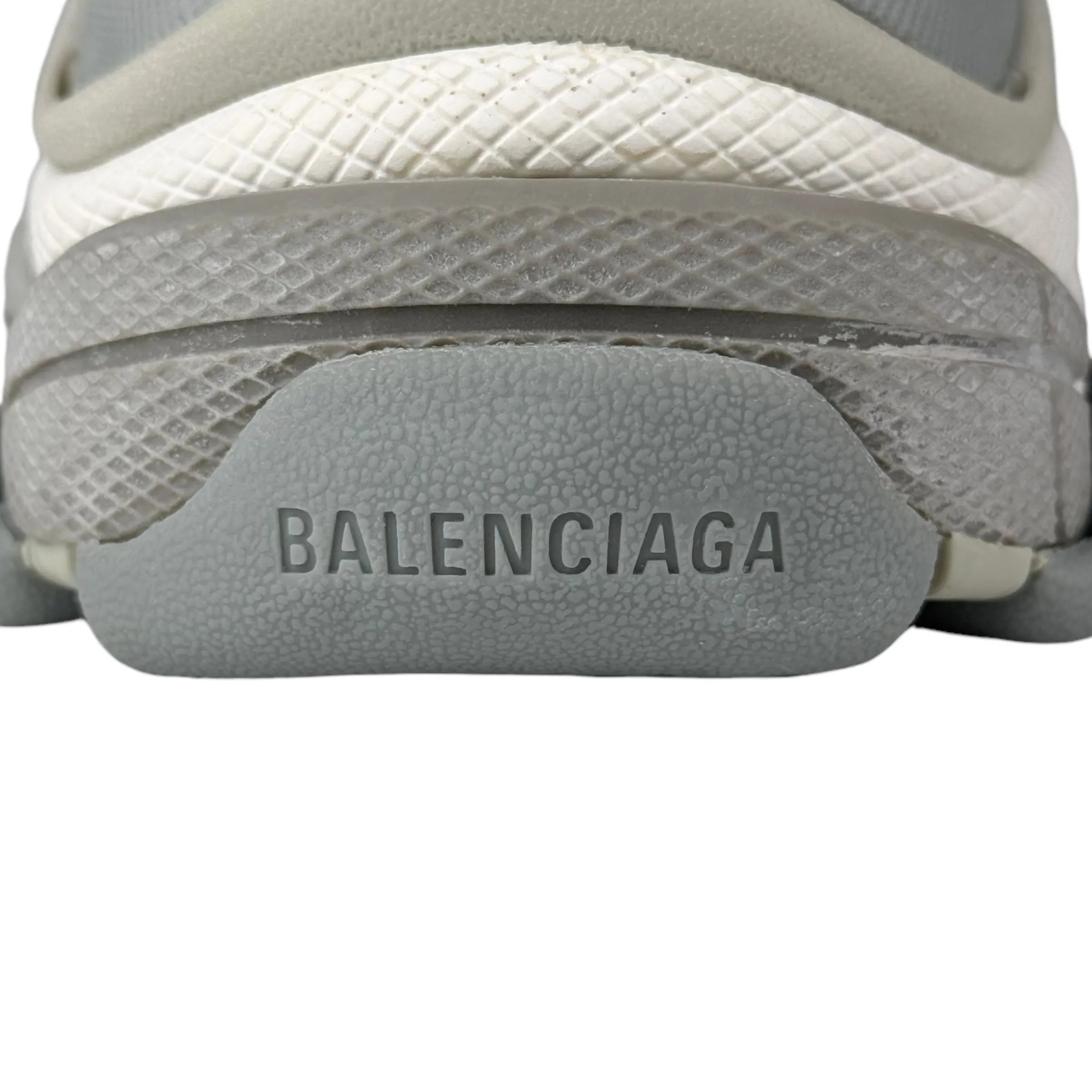Balenciaga 524042 Gris Clair Velour & Nylon Triple S Sneakers