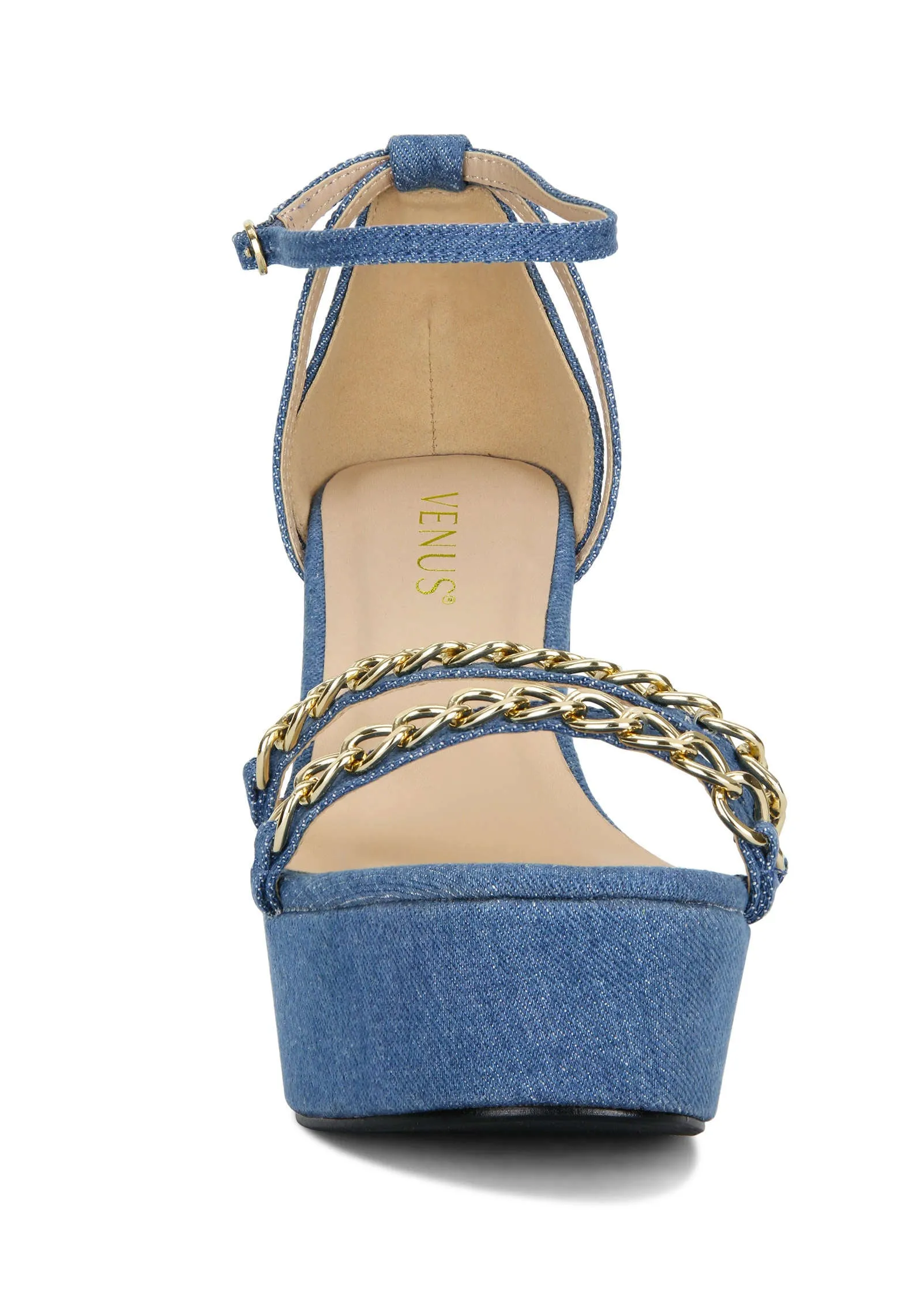 Denim Wedge - Denim Blue