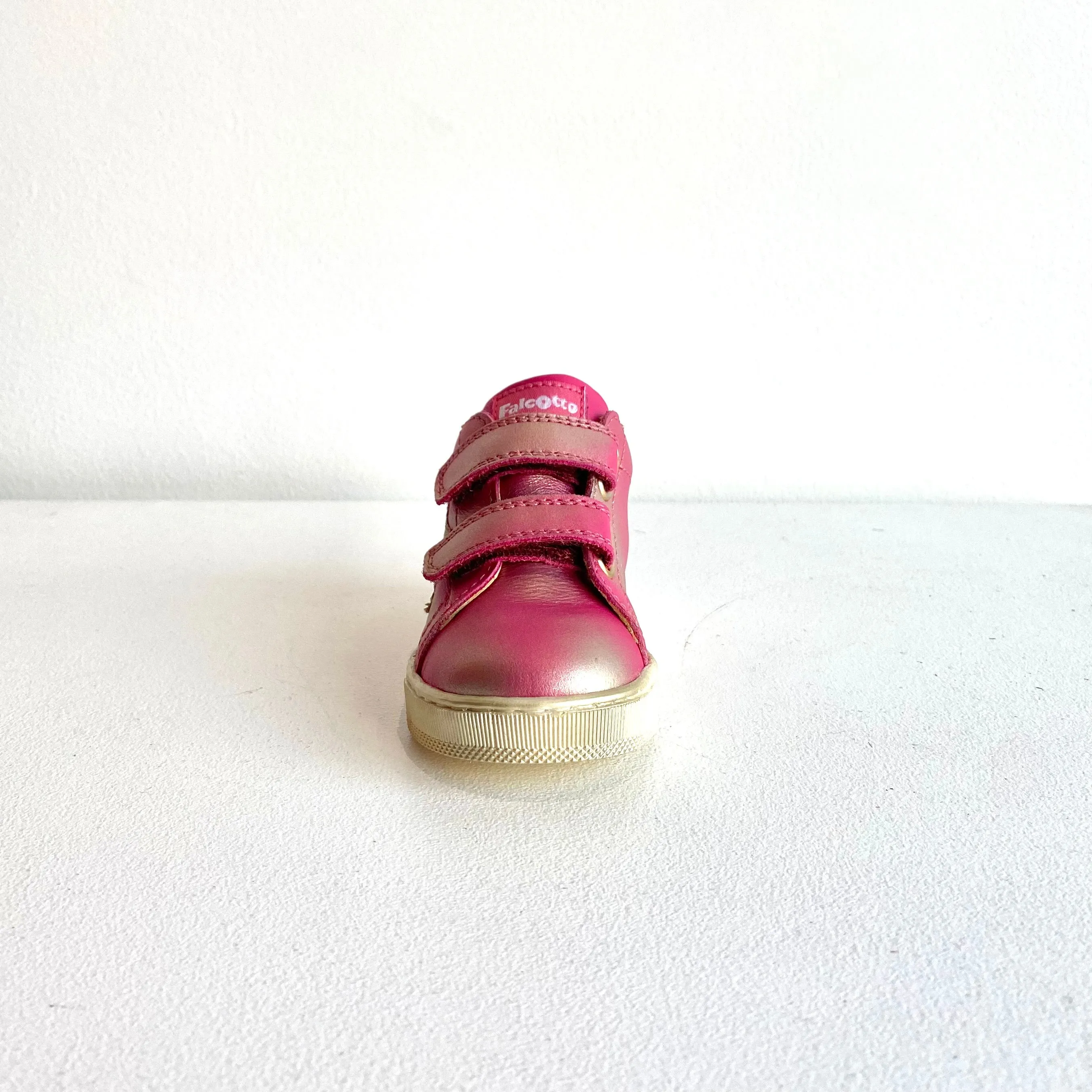 Falcotto baby Girl's Metallic Fucshia Sasha Trainers