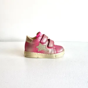 Falcotto baby Girl's Metallic Fucshia Sasha Trainers