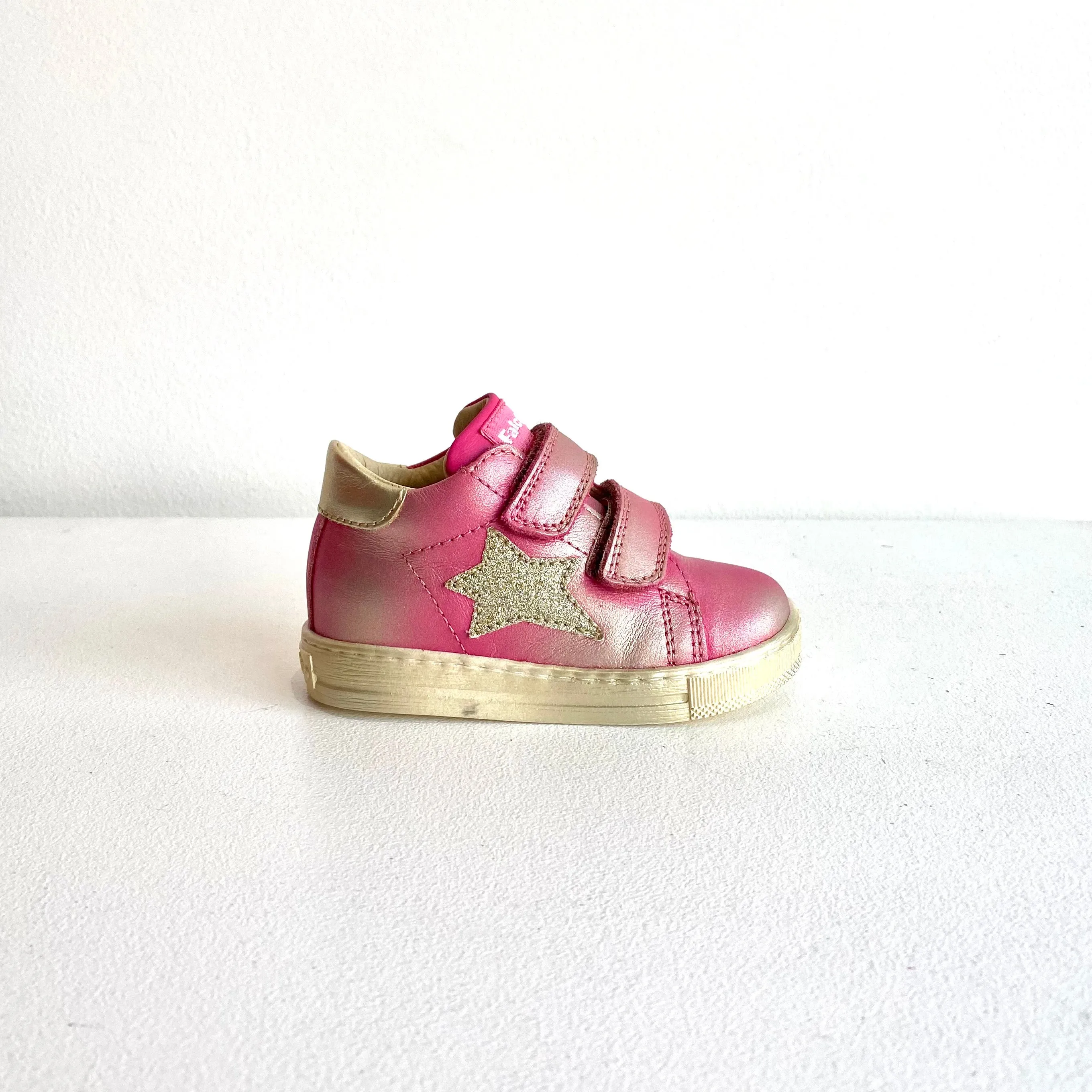 Falcotto baby Girl's Metallic Fucshia Sasha Trainers