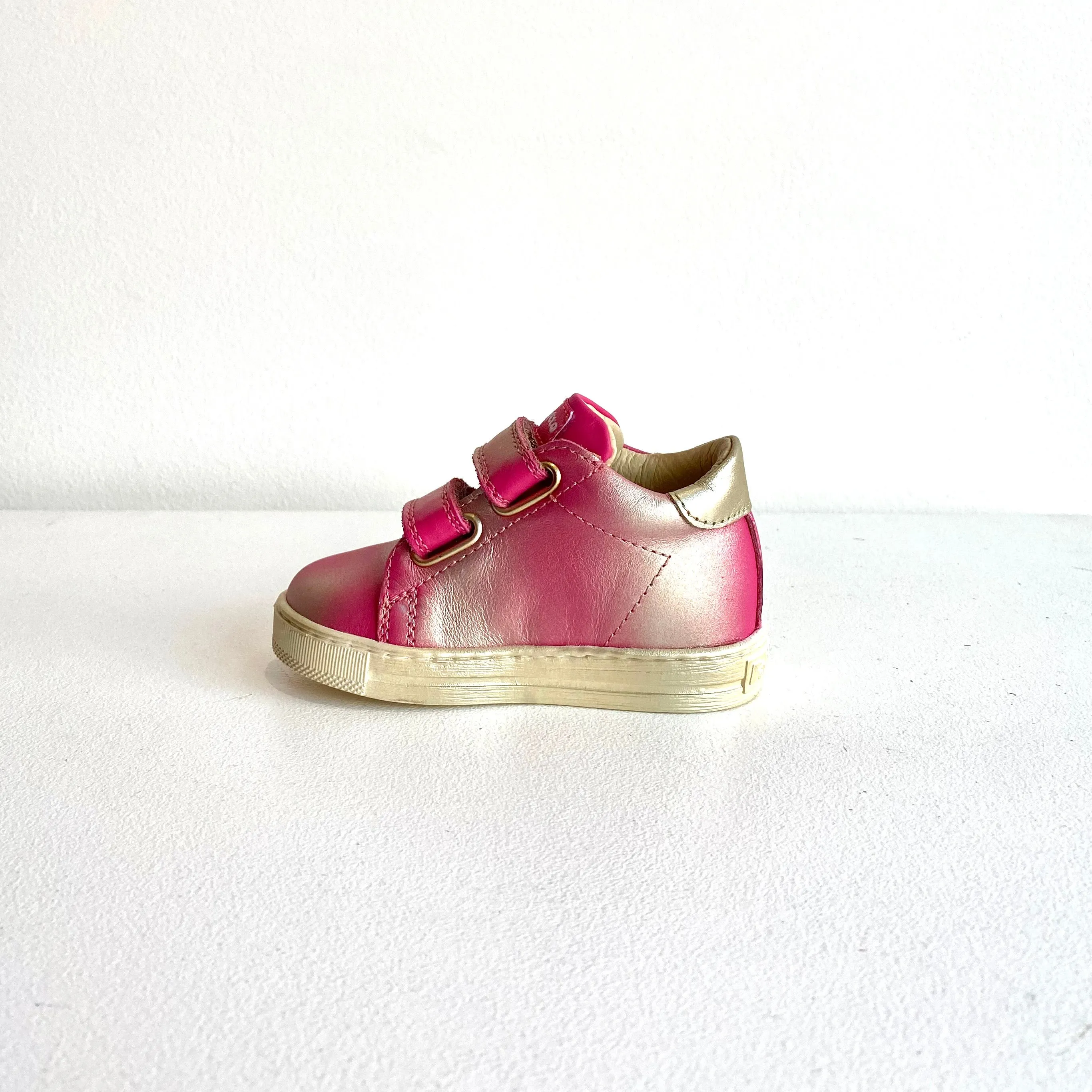 Falcotto baby Girl's Metallic Fucshia Sasha Trainers