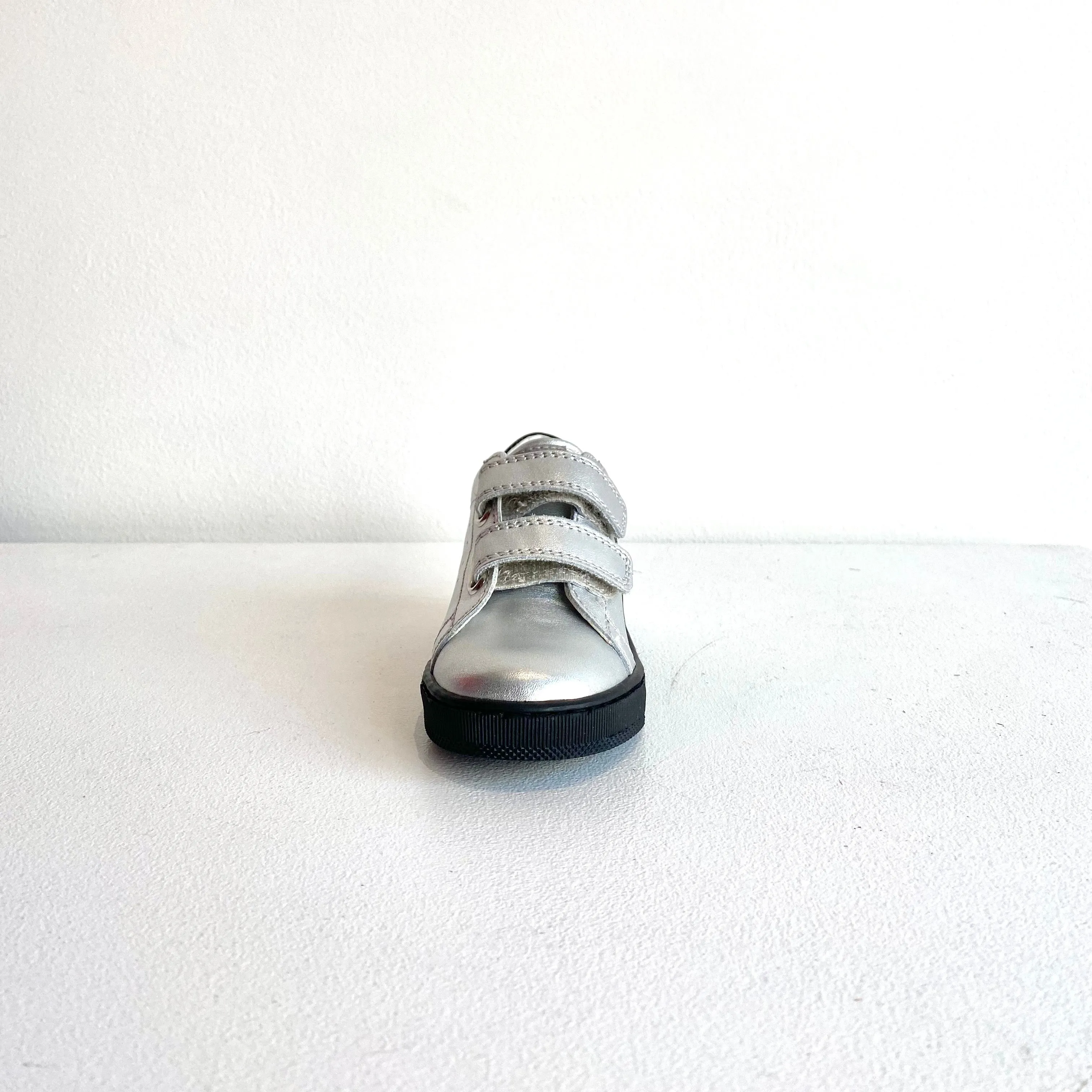 Falcotto Baby Girl's Silver & Black Sasha Trainers