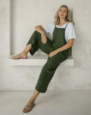 Freez 3/4 Length Khaki Overalls