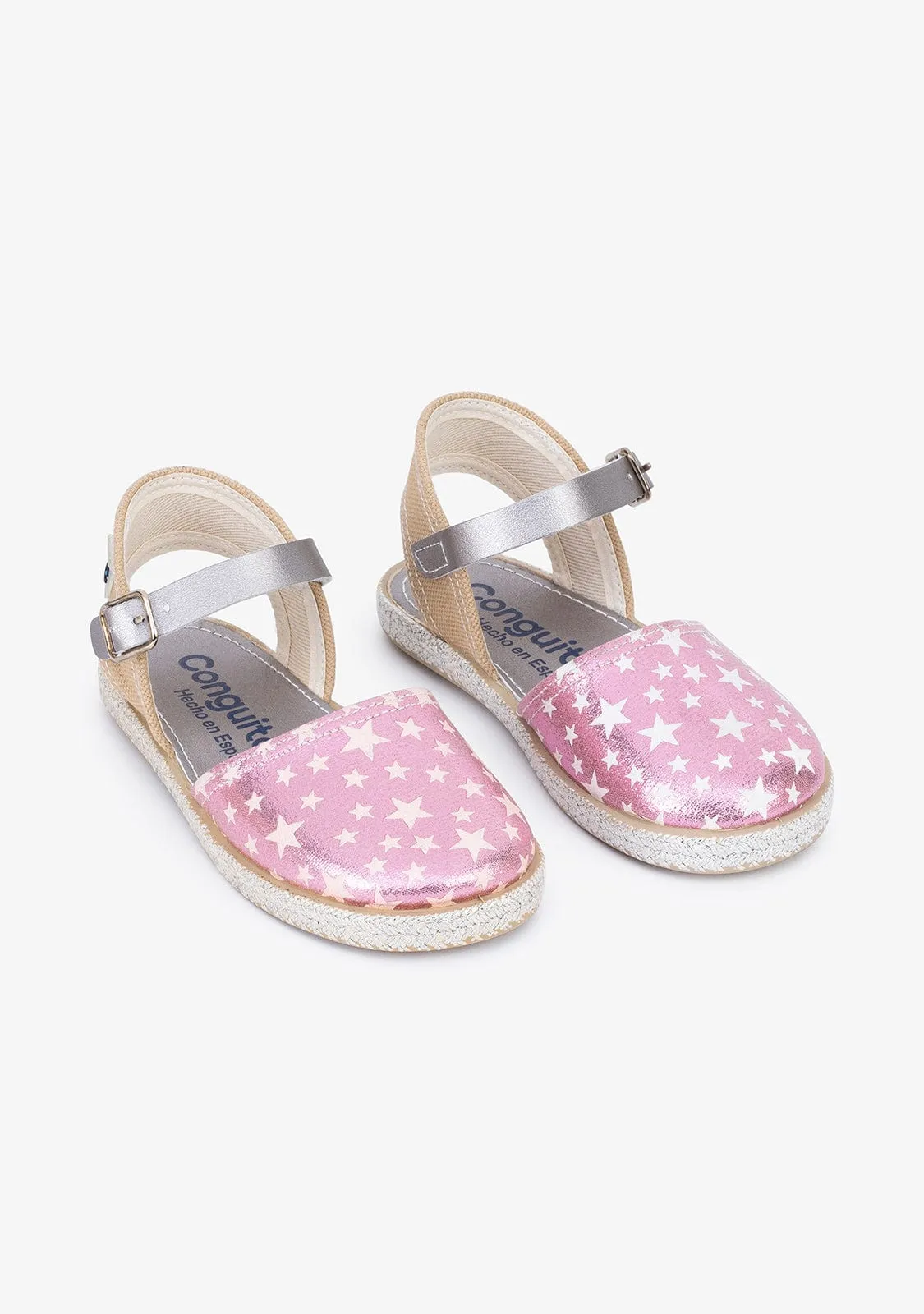 Girl's Star Pink Glow Espadrilles