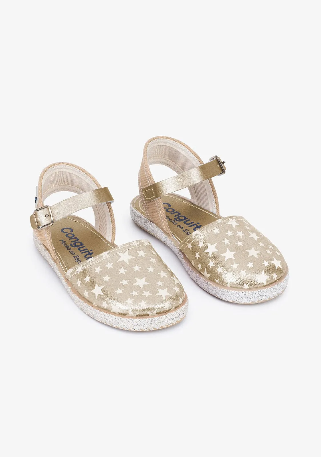 Girl's Star Platinum Glow Espadrilles