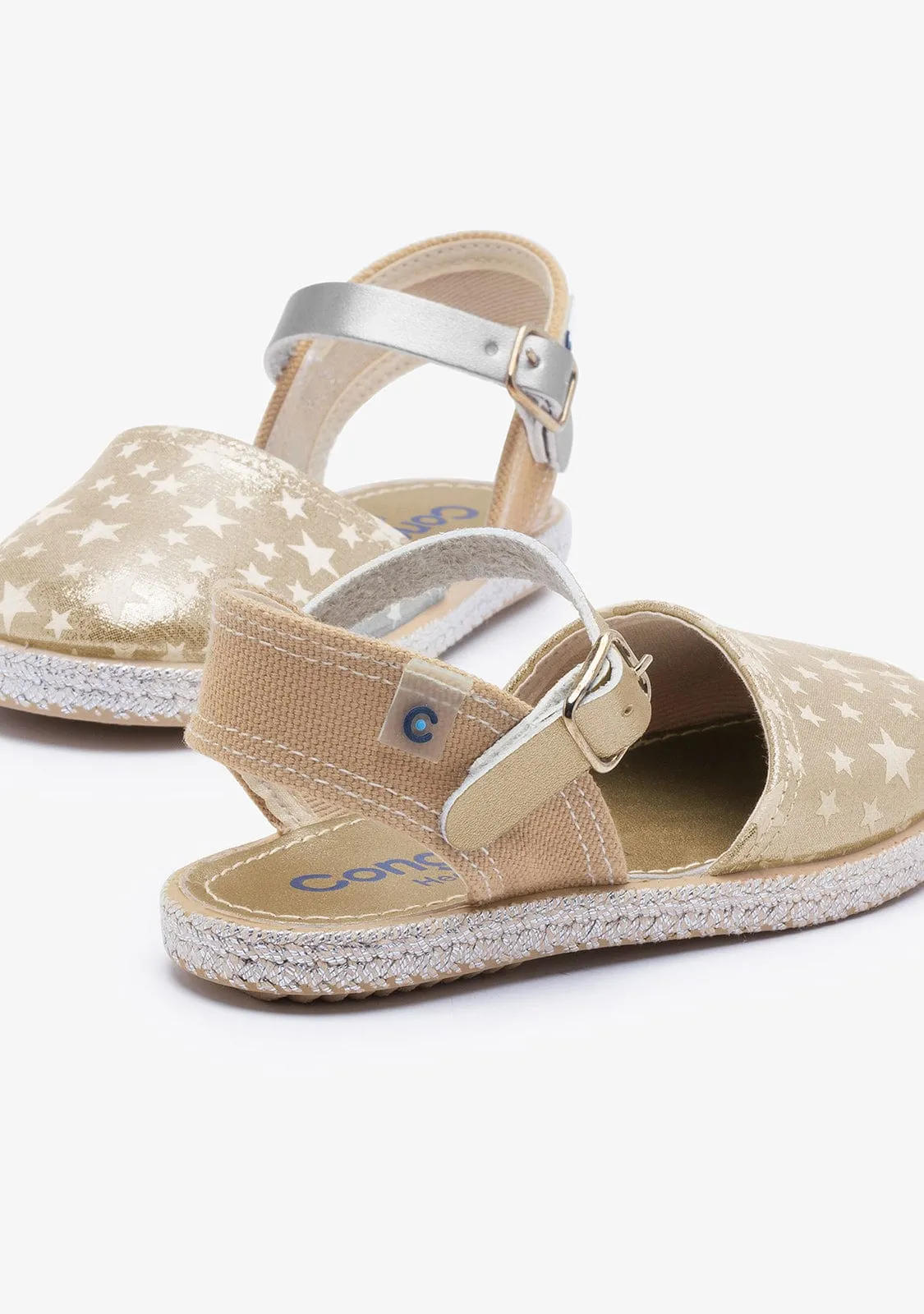 Girl's Star Platinum Glow Espadrilles