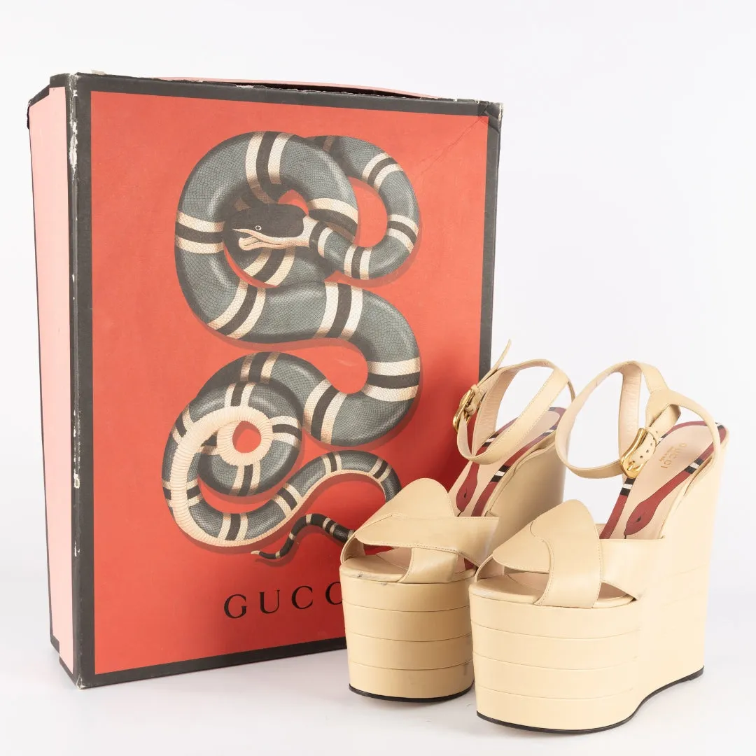 Gucci Sally Platform Wedges