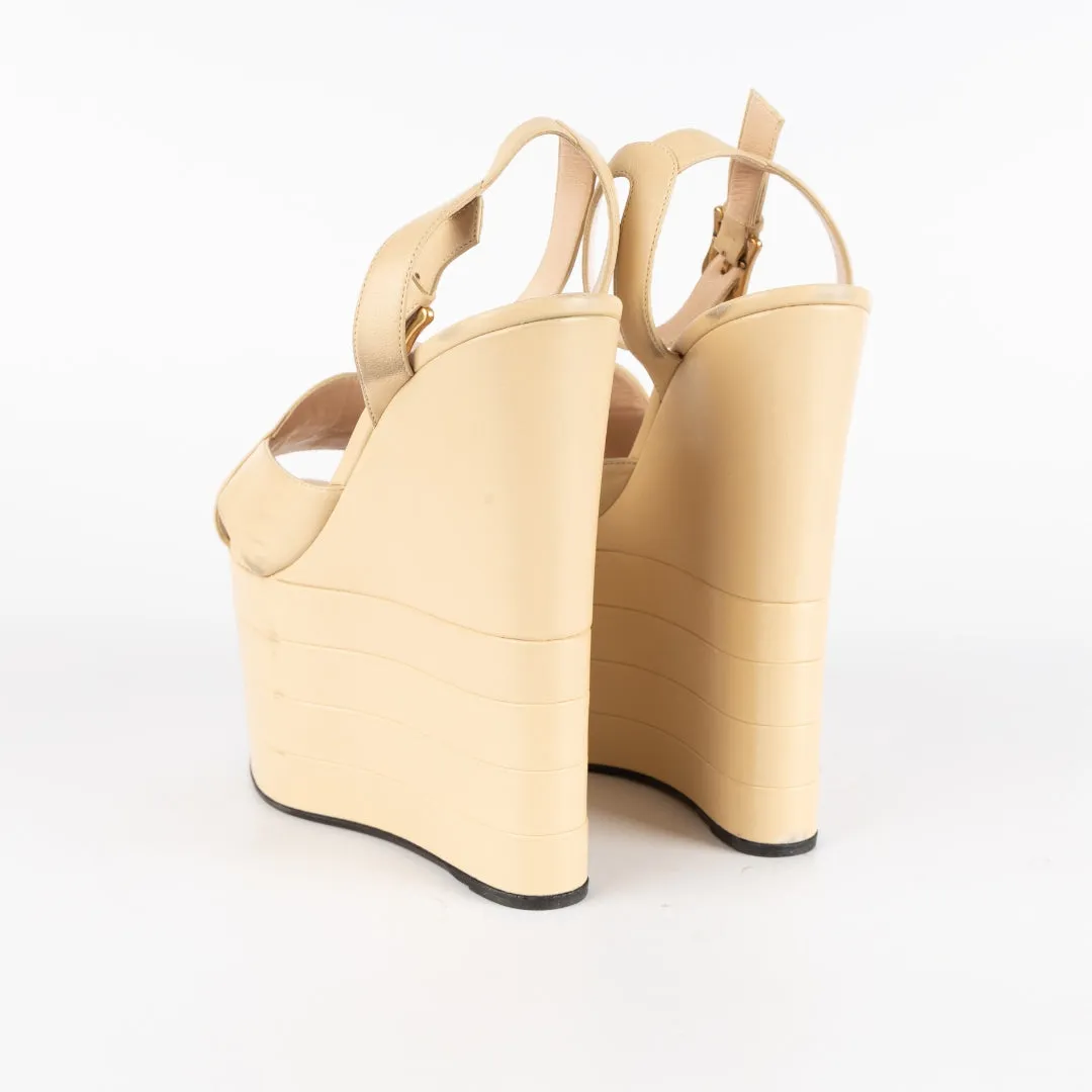 Gucci Sally Platform Wedges