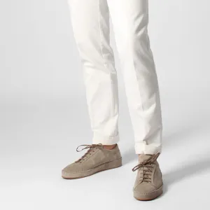 Height Increasing Grey Suede Eirene Lace Up Sneakers - AW24