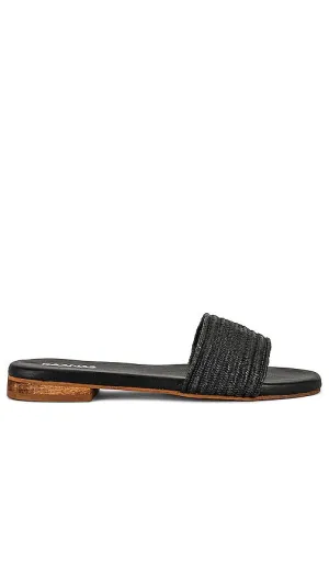 Kaanas Bimini Elastic Braid Slide in Black