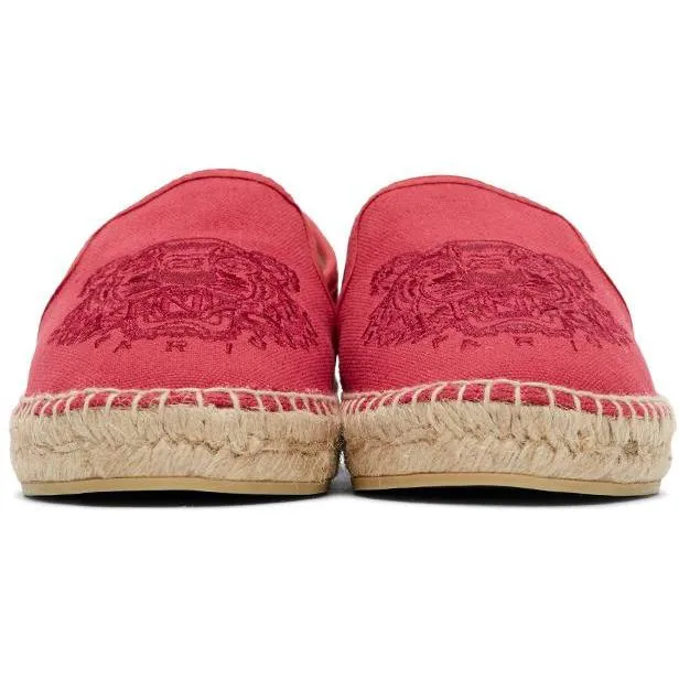Kenzo Red Classic Tiger Espadrilles
