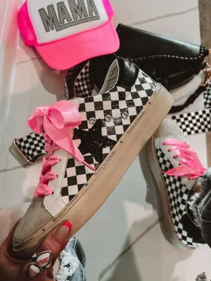 KRUSH KANDY EXCLUSIVE: Harley's Checkmate Checkered Sneaker