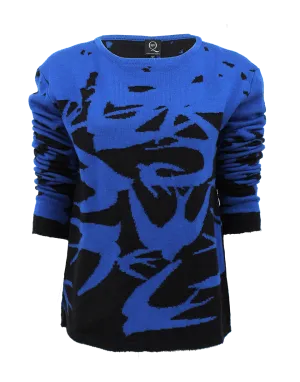 Long Sleeve Crewneck Jacquard Pullover