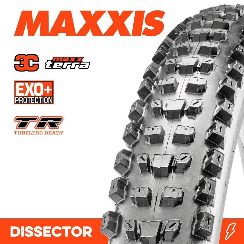 Maxxis DISSECTOR 27.5 X 2.40 WT 3C TERRA EXO  TR FOLD 60TPI E-25 TYRE