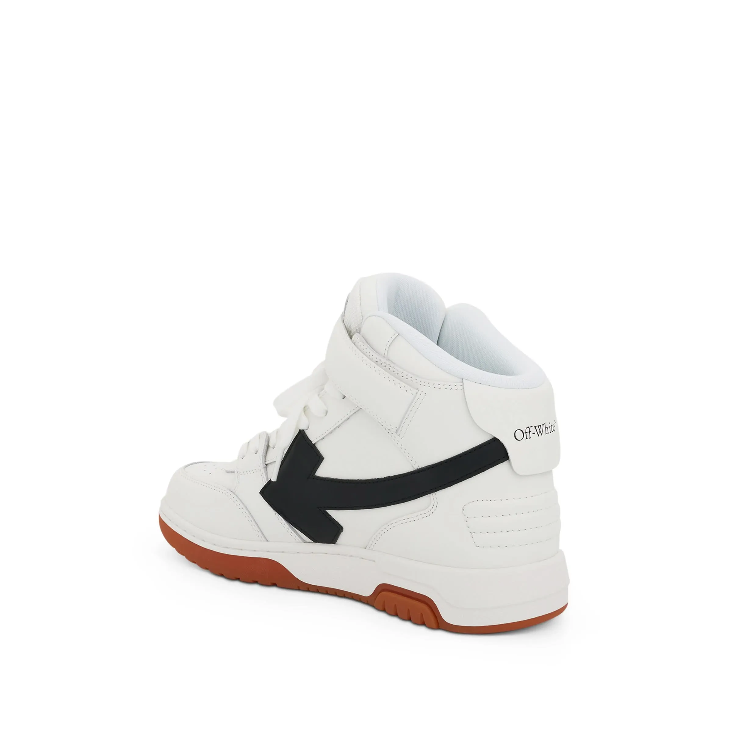 Out of Office Mid Top Leather Sneaker In Colour White/Black