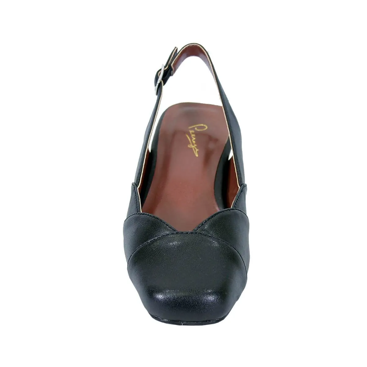 PEERAGE Eve Women's Wide Width Leather Slingback Pumps