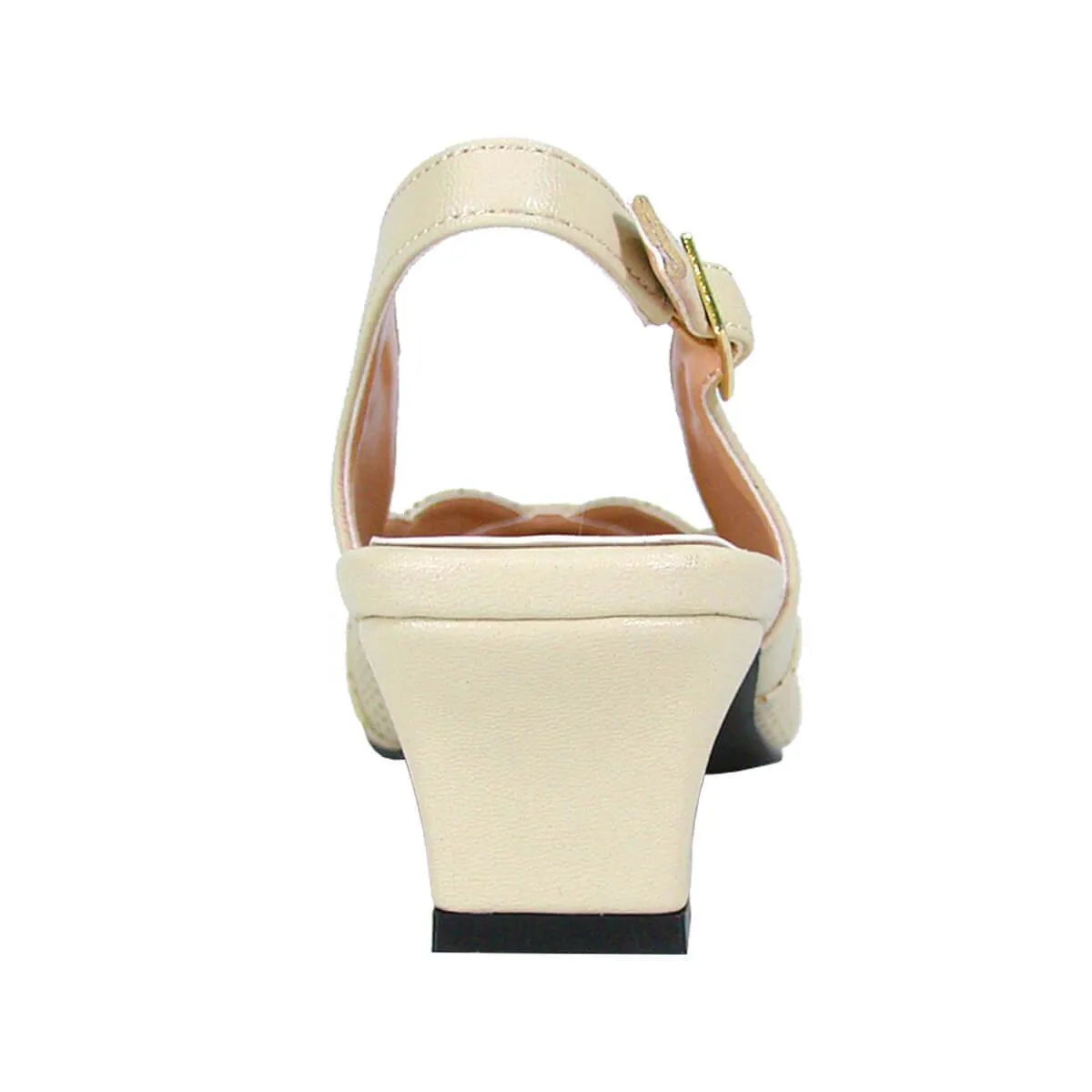 PEERAGE Eve Women's Wide Width Leather Slingback Pumps