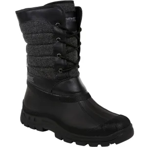 Regatta Mens Okemo Snow Boots - Black