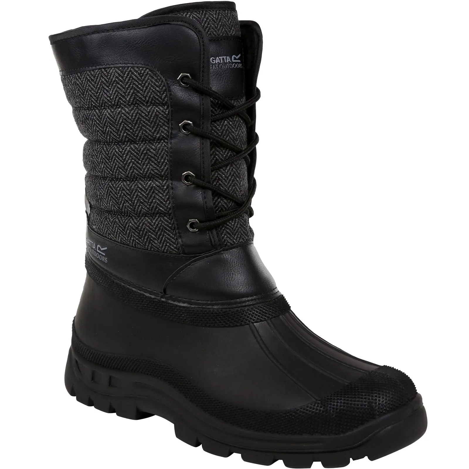 Regatta Mens Okemo Snow Boots - Black