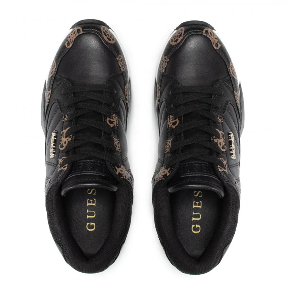 Scarpe Donna GUESS Sneakers Linea Traves Colore Nero - Marrone