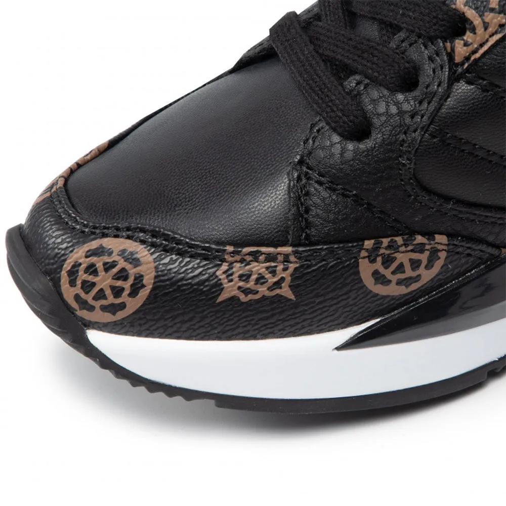 Scarpe Donna GUESS Sneakers Linea Traves Colore Nero - Marrone