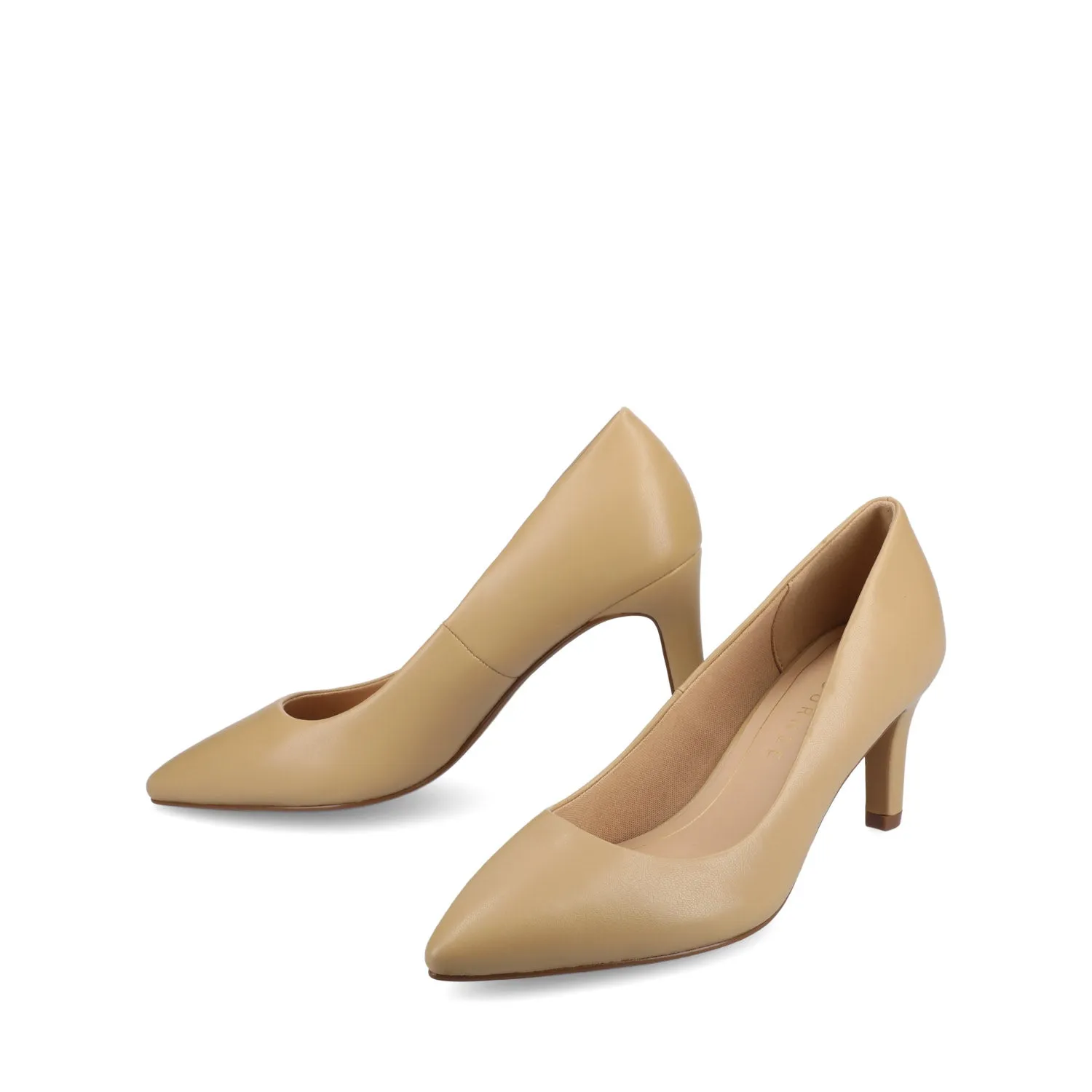 SCYLEE LEATHER STILETTO HEELS IN WIDE