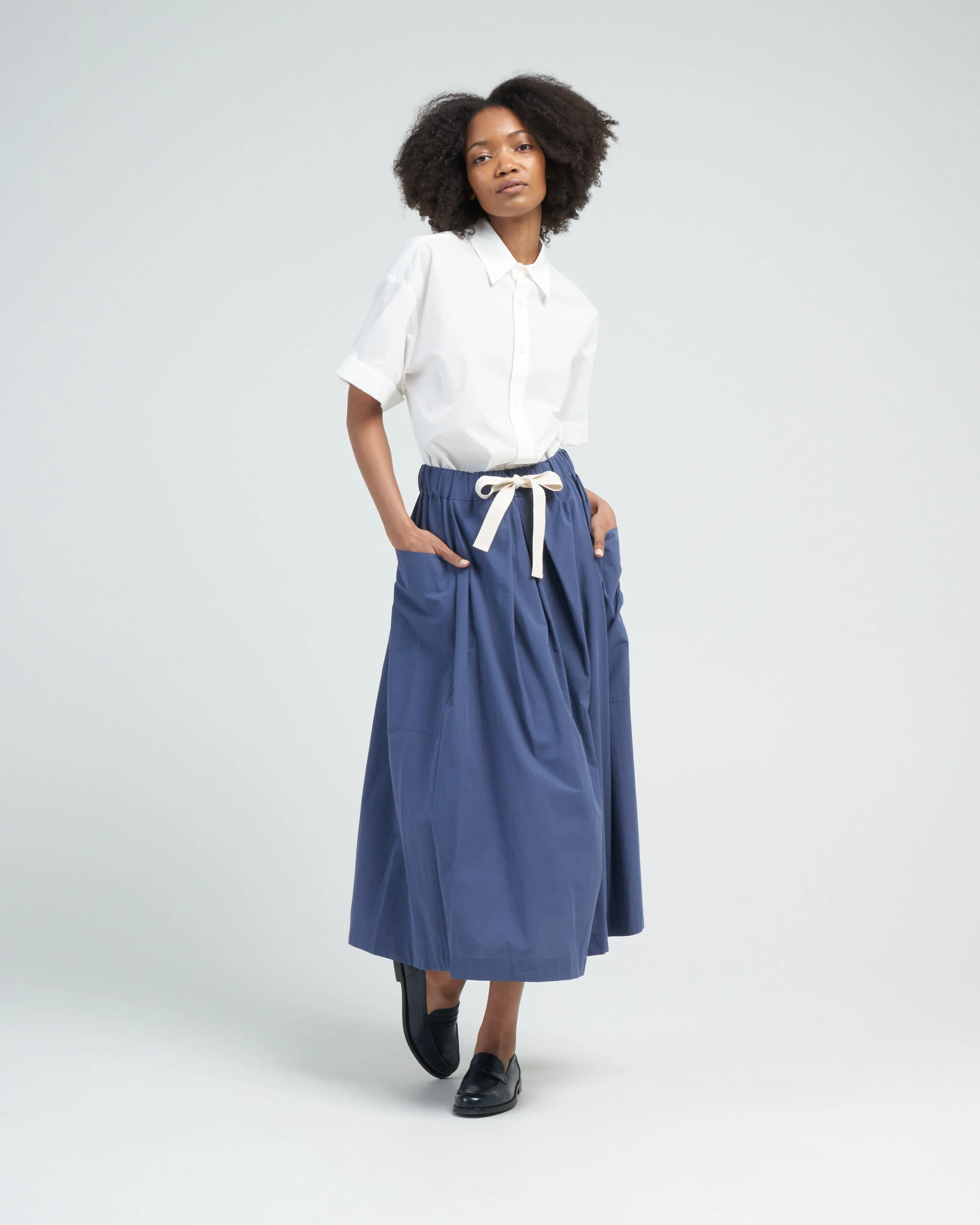 seersucker shirt - white