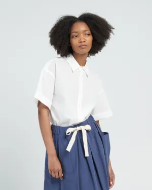 seersucker shirt - white