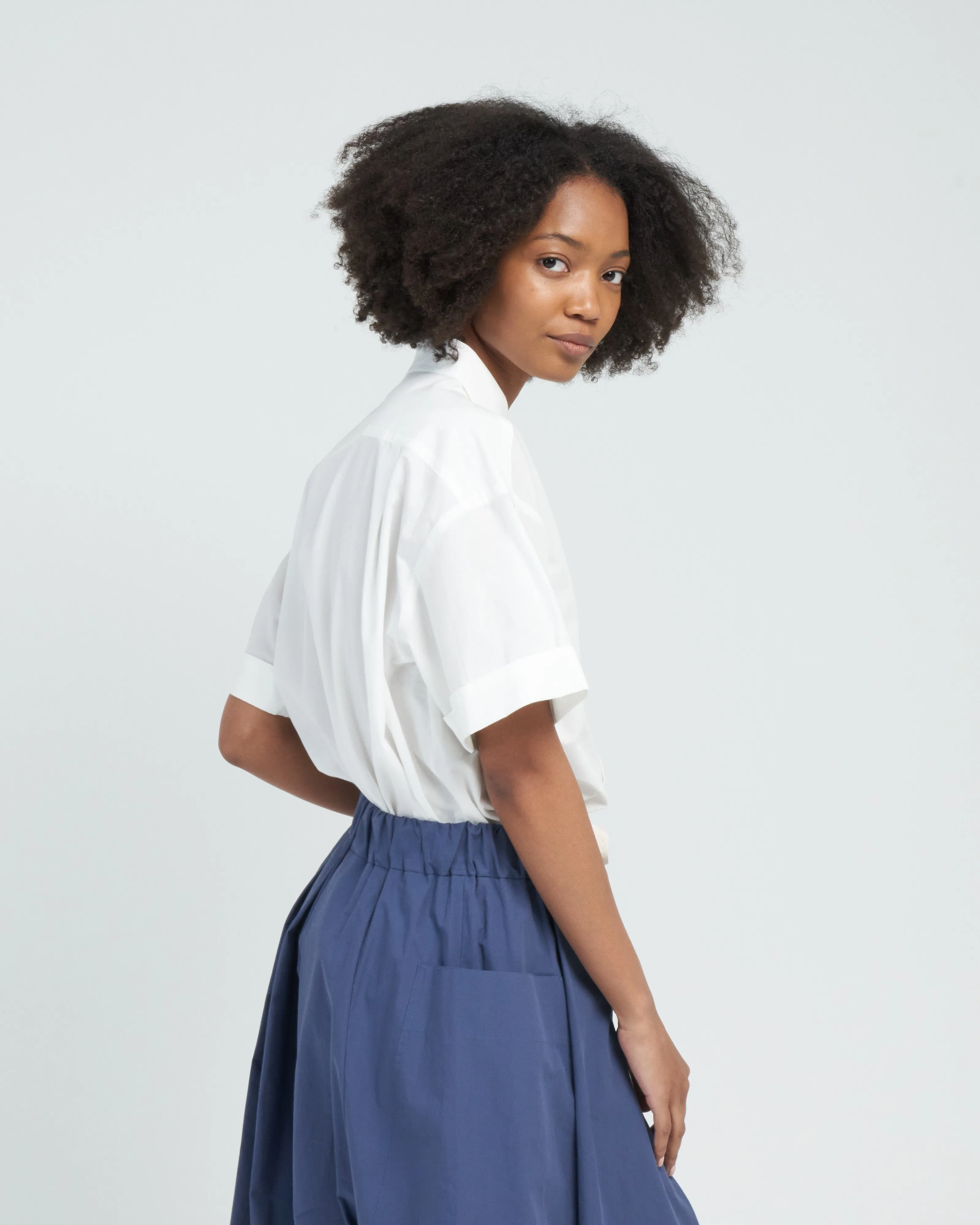 seersucker shirt - white