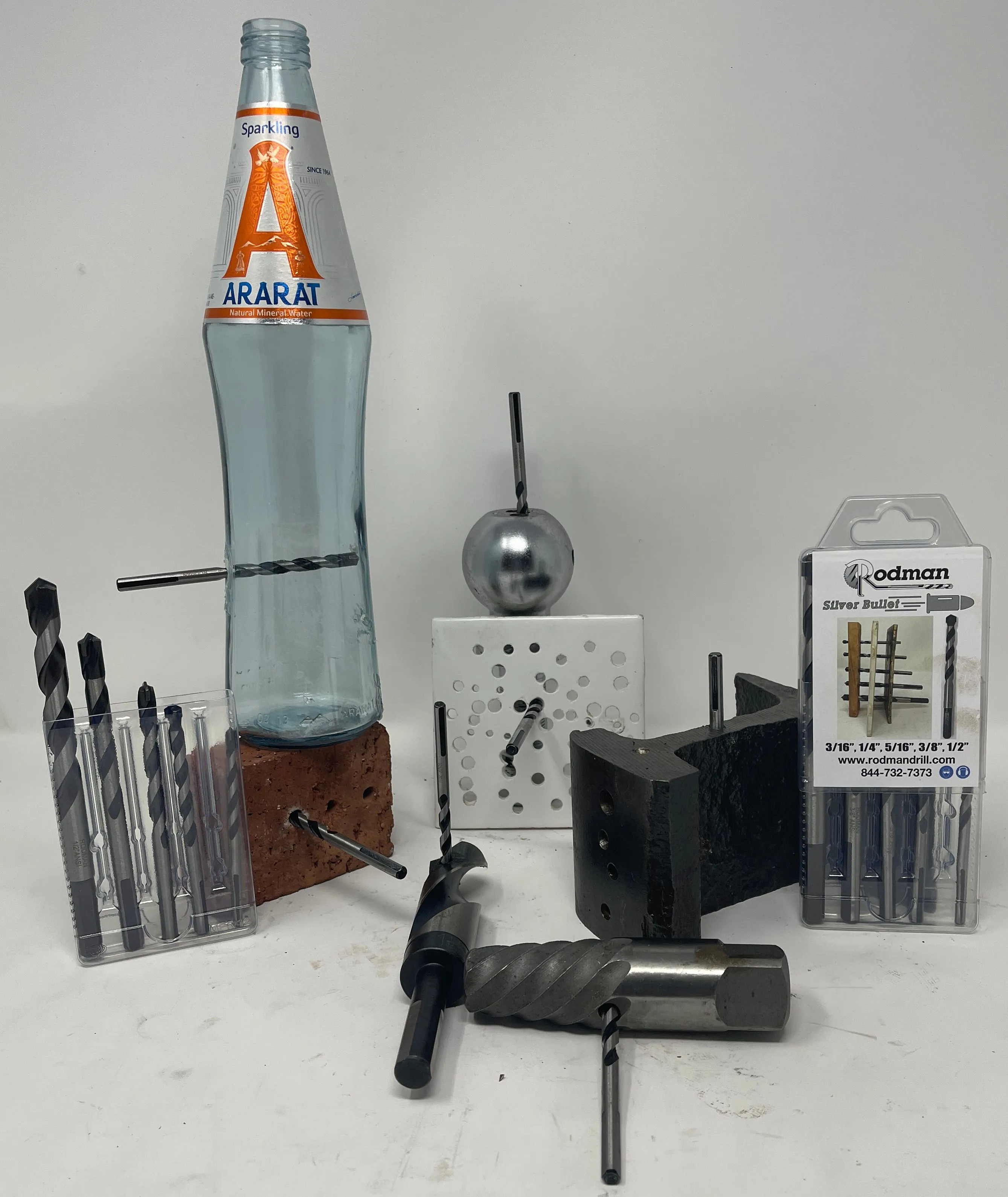 Silver Bullet Multipurpose Drill Bit Set & 4 1/2" Goldfinger Diamond Cut All Blade
