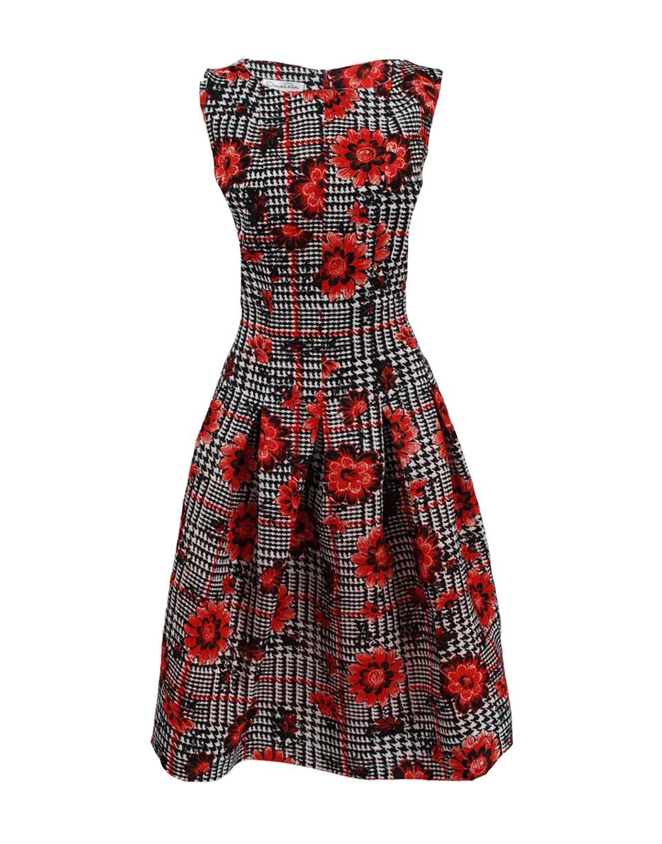 Sleeveless Dart Applique Dress