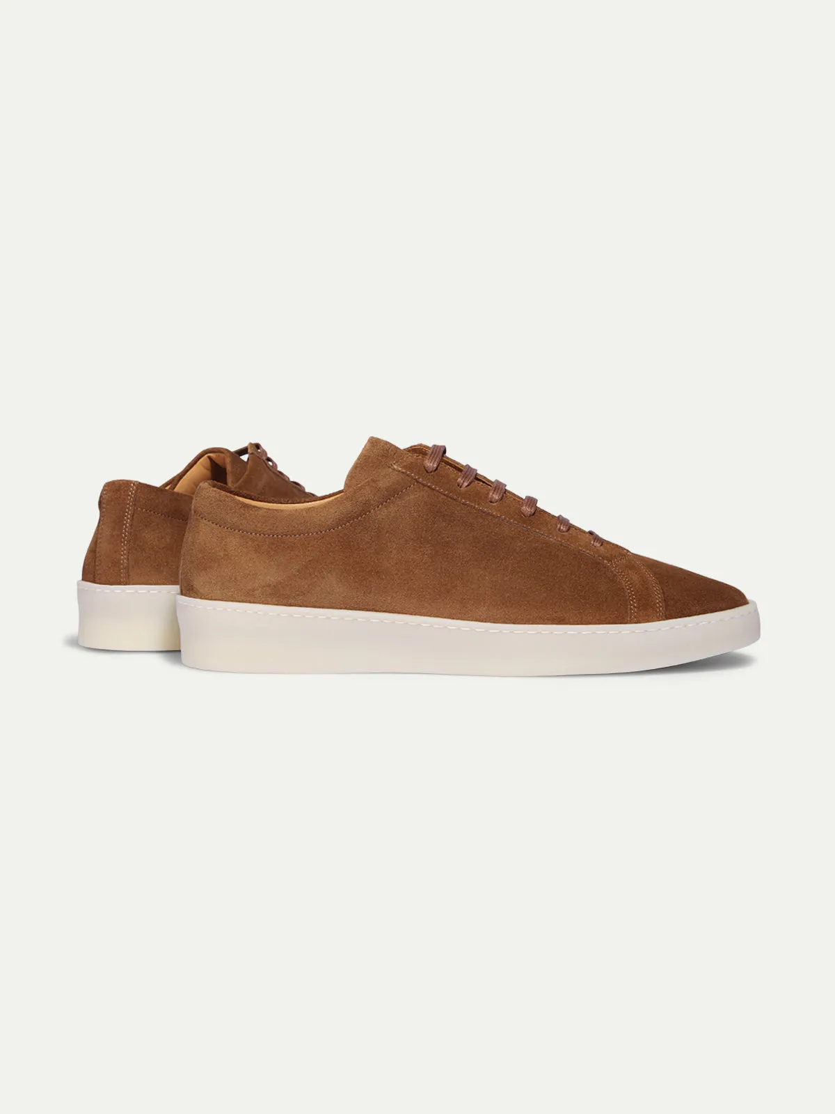 Tan Suede Astrid Lace Up Sneakers - AW24