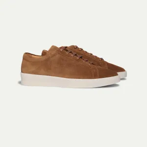 Tan Suede Astrid Lace Up Sneakers - AW24