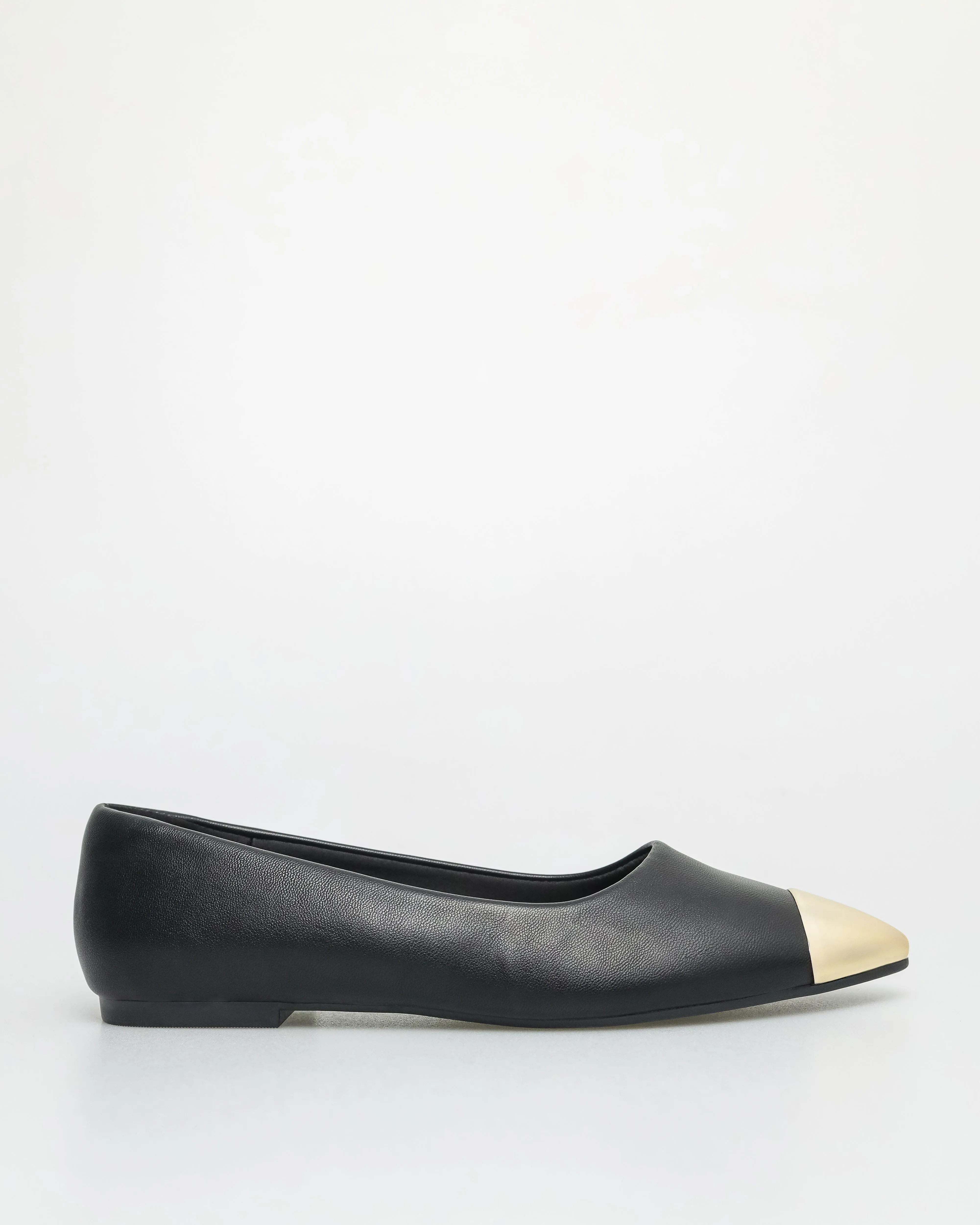 Tomaz NN348 Ladies Silver Cap Toe Flats