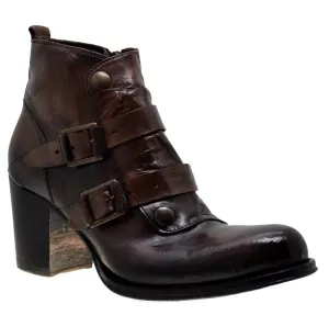 Women's Italian Shoes Jo Ghost 326 Brown Leather Chelsea Boots